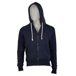 PODHIO FELPA AUTHENTIC 360 UOMO CON ZIP E CAPPUCCIO Blu Navy