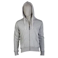 PODHIO FELPA AUTHENTIC 360 UOMO CON ZIP E CAPPUCCIO Grigio Melange