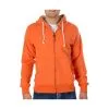 PODHIO FELPA AUTHENTIC 360 UOMO CON ZIP E CAPPUCCIO Arancio