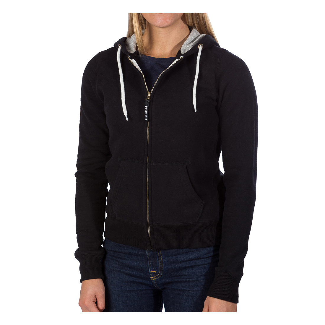PODHIO FELPA AUTHENTIC 360 DONNA CON ZIP E CAPPUCCIO Nero 1 PODHIO FELPA AUTHENTIC 360 DONNA CON ZIP E CAPPUCCIO Nero