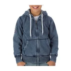 PODHIO FELPA AUTHENTIC 360 JUNIOR CON ZIP E CAPPUCCIO Jeans