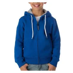 PODHIO FELPA AUTHENTIC 360 JUNIOR CON ZIP E CAPPUCCIO Azzurro
