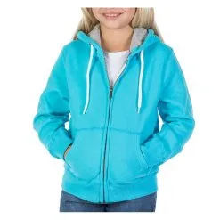 PODHIO FELPA AUTHENTIC 360 JUNIOR CON ZIP E CAPPUCCIO Turchese