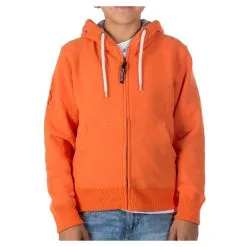 PODHIO FELPA AUTHENTIC 360 JUNIOR CON ZIP E CAPPUCCIO Arancio
