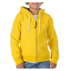 PODHIO FELPA AUTHENTIC 360 JUNIOR CON ZIP E CAPPUCCIO Giallo