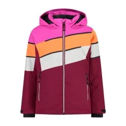 CMP Giacca Sci Bambina Con Inserti Diagonali Sangria