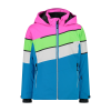 CMP Giacca Sci Bambina Con Inserti Diagonali Turchese
