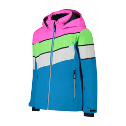 CMP Giacca Sci Bambina Con Inserti Diagonali Turchese -Vendite Rossignol A22 cmp 32W0105L704 2 P