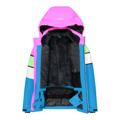 CMP Giacca Sci Bambina Con Inserti Diagonali Turchese -Vendite Rossignol A22 cmp 32W0105L704 3 P