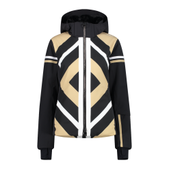 CMP Woman Jacket Zip Hood Nero Sesamo