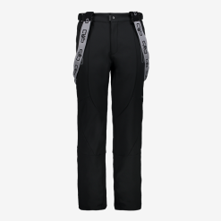 CMP Salopette Uomo Da Sci In Softshell Black