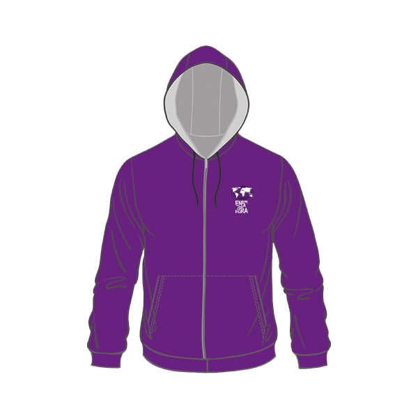 ENERGIAPURA PHOENIX - Felpa Con Zip E Cappuccio LADY Viola 1 ENERGIAPURA PHOENIX - Felpa Con Zip E Cappuccio LADY Viola