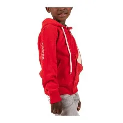 PODHIO FELPA AUTHENTIC 360 JUNIOR CON ZIP E CAPPUCCIO Rosso