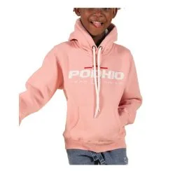 PODHIO FELPA BIG CON CAPPUCCIO E MARSUPIO JUNIOR Rosa