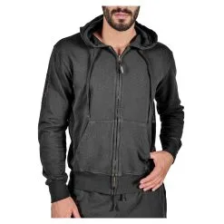 PODHIOFELPA FULL ZIP LIGHT 280 "TERRA" UOMO Nero