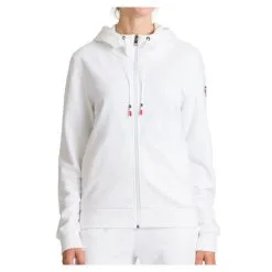 ROSSIGNOL Felpa Con Cappuccio E Zip Integrale Donna Logo White