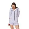 ROSSIGNOL Felpa Con Cappuccio E Zip Integrale Donna Logo Lavander Grey